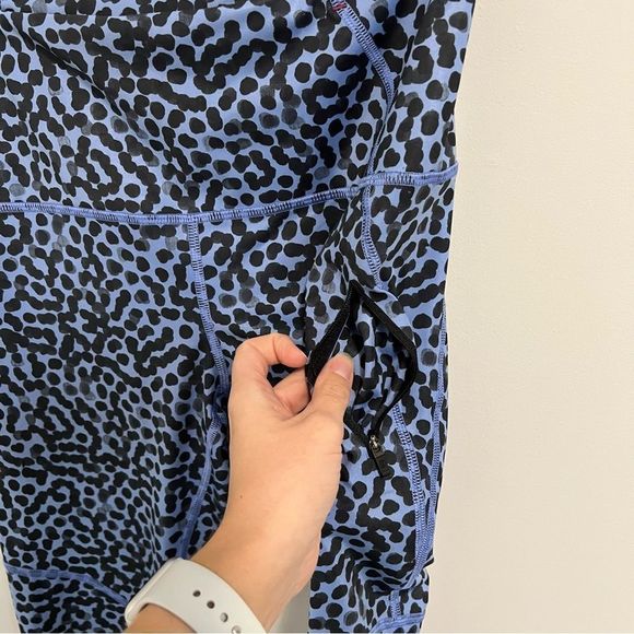 Lululemon All Sport Crop Legging Ace Spot  Lullaby Black - Picture 12 of 14